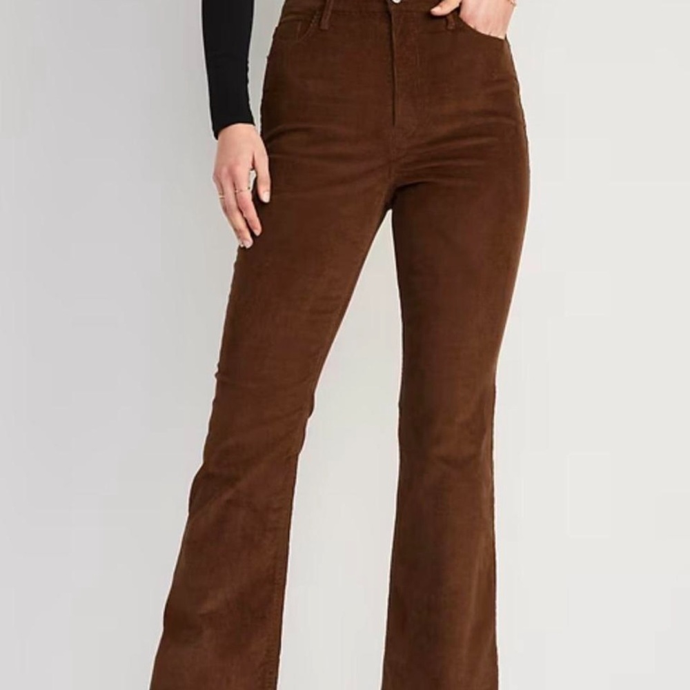 Old Navy Chocolate Corduroy Flare Pants